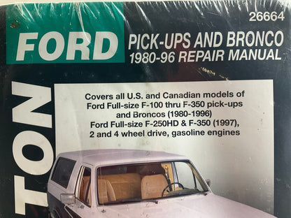 Chilton 26664 Repair Manual - Ford Pickup & Bronco 1980-1996 F-150 F-250 F-350