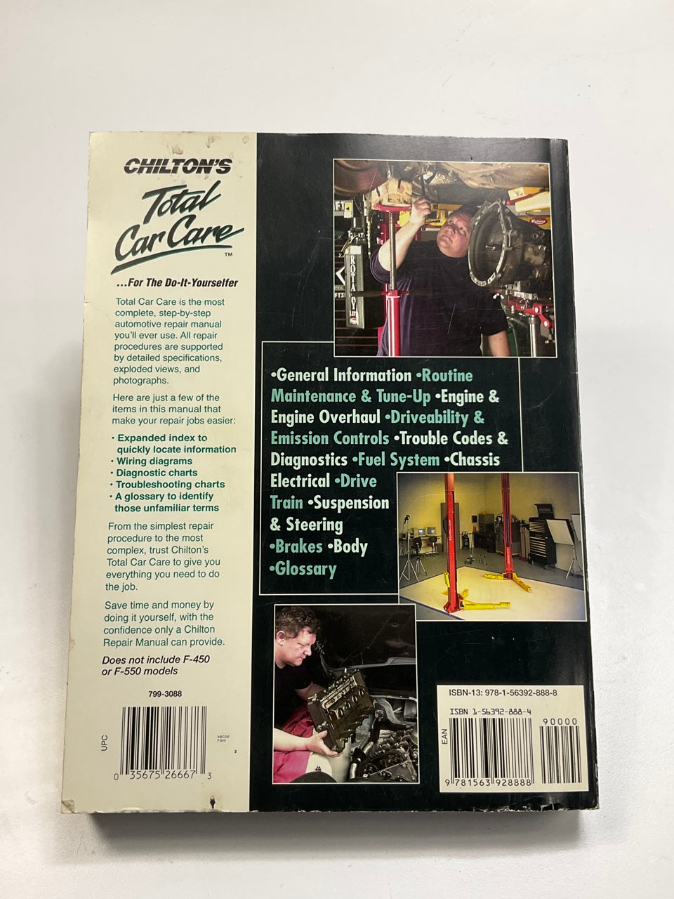 USED EXCELLENT Chilton 26667 Repair Manual 1999-2010 Ford Super Duty F-250 F-350