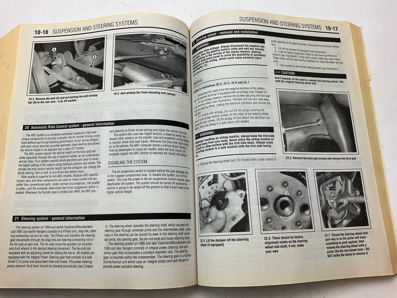 OPENED - Chilton 26688 Repair Manual 1991-1999 Ford Ranger, Explorer