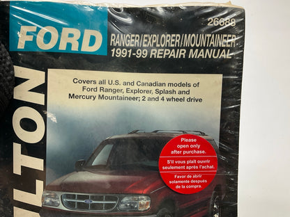 SEALED - Chilton 26688 Repair Manual 1991-1999 Ford Ranger, Explorer