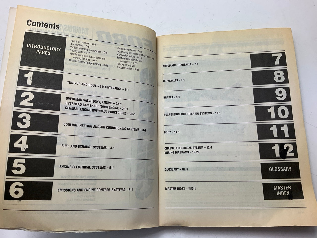USED - Chilton 26702 Repair Manual For 1996-2005 Ford Taurus
