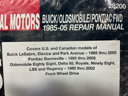 SEALED - Chilton 28200 Repair Manual 1991-05 Buick Park Avenue, 85-05 LeSabre