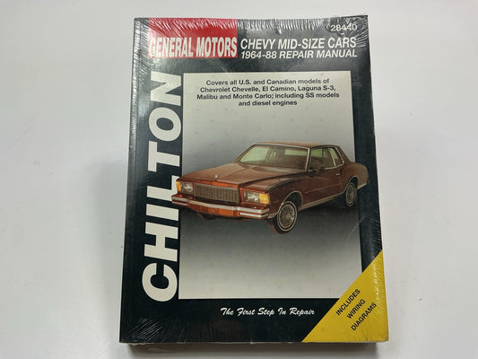 SEALED - Chilton 28440 Repair Manual - 1964-1973 Chevy Chevelle, 64-87 El Camino