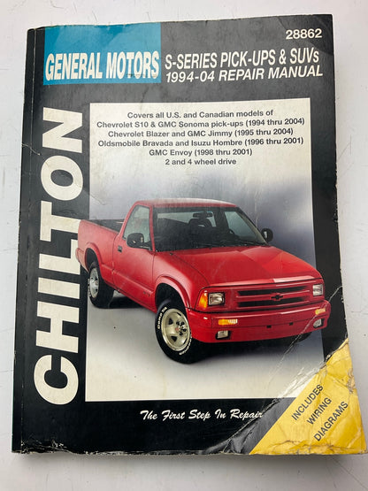 USED - Chilton 28862 Repair Manual For 1994-2004 Chevy S10, Blazer, GMC Jimmy