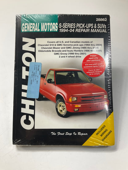 Chilton 28862 Repair Manual General Motors S-Series Pick Ups & SUVs 1994-2005