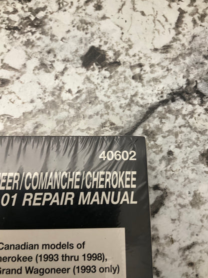 Chilton 40602 Repair Manual For 1984-2001 Jeep Cherokee, 93-98 Grand Cherokee