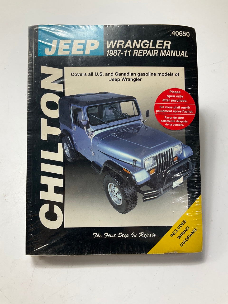Chilton 40650 Repair Manual For 1987-2017 Jeep Wrangler