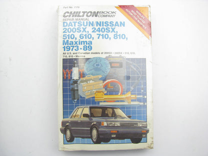 Chilton 7170 Repair Manual For 73-89 Nissan 200SX 240SX 510 670 710 810