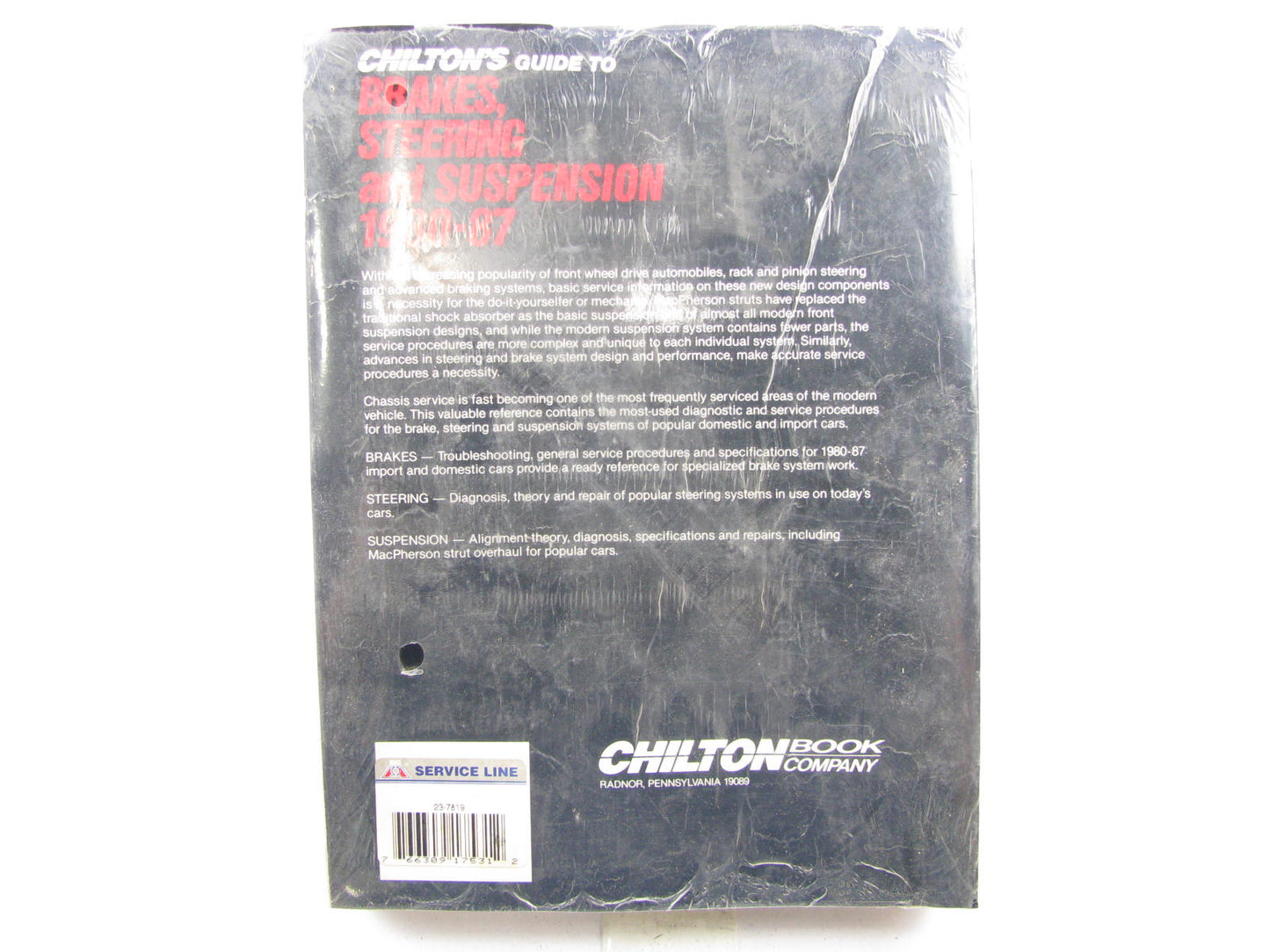 Chilton 7819 Repair Manual 1980-1987 Brakes Steering Suspension