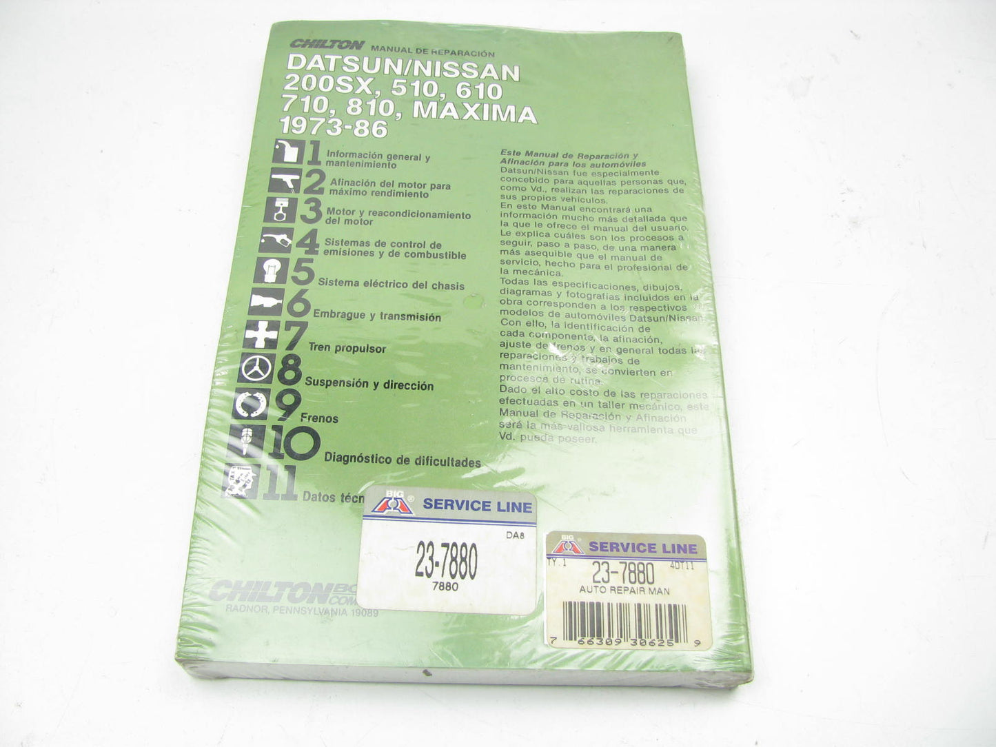 Chilton 7880 Repair Manual For 73-86 Nissan 200SX 510 610 710 810 Maxima