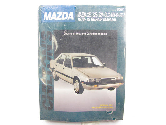 Chilton 8581 Repair Manual For 1978-1989 Mazda 323 626 929 GLC MX-6 RX-7