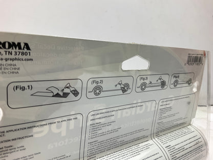 Chroma 11852 Guardian Stripez Silver Decal Strip 8'' X 14' Self Adhesive Stripe