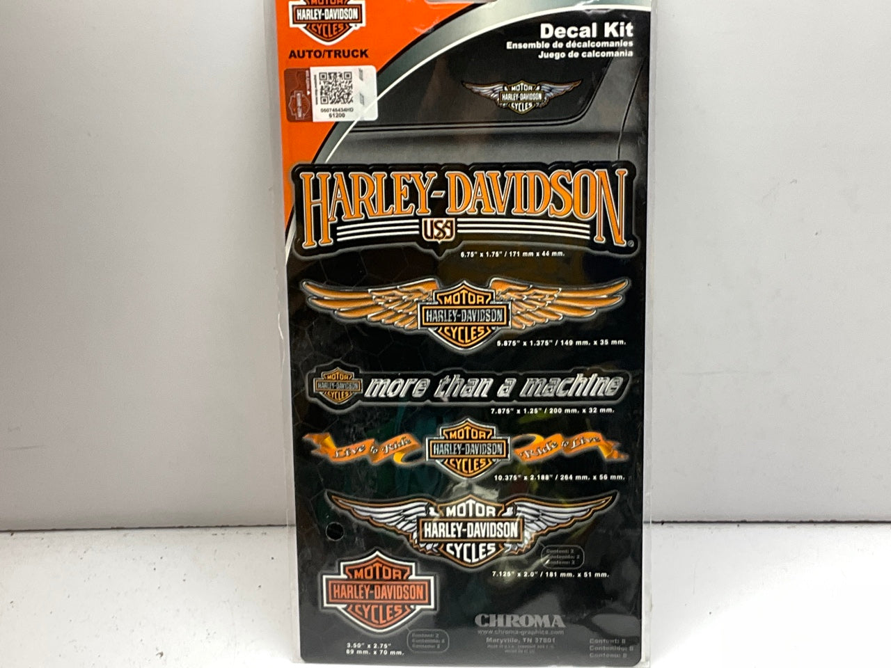 Chroma 3900 Harley-Davidson Decal Kit