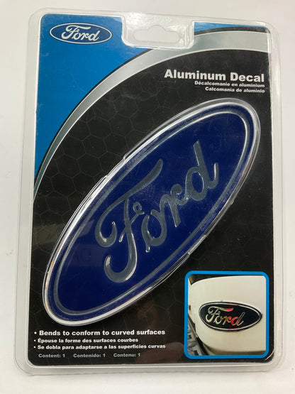 Chroma 41701 Ford Blue Oval Aluminum Domed Bendable Decal Emblem 2'' X 5-1/4''