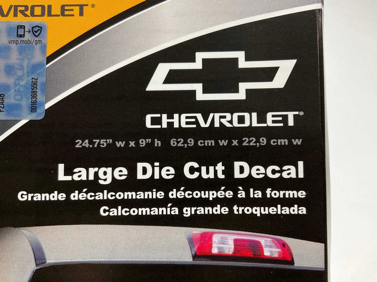 Chroma 4302 Large ''CHEVROLET''  Rear Window Sticker Decal 24.75'' W X 9'' H