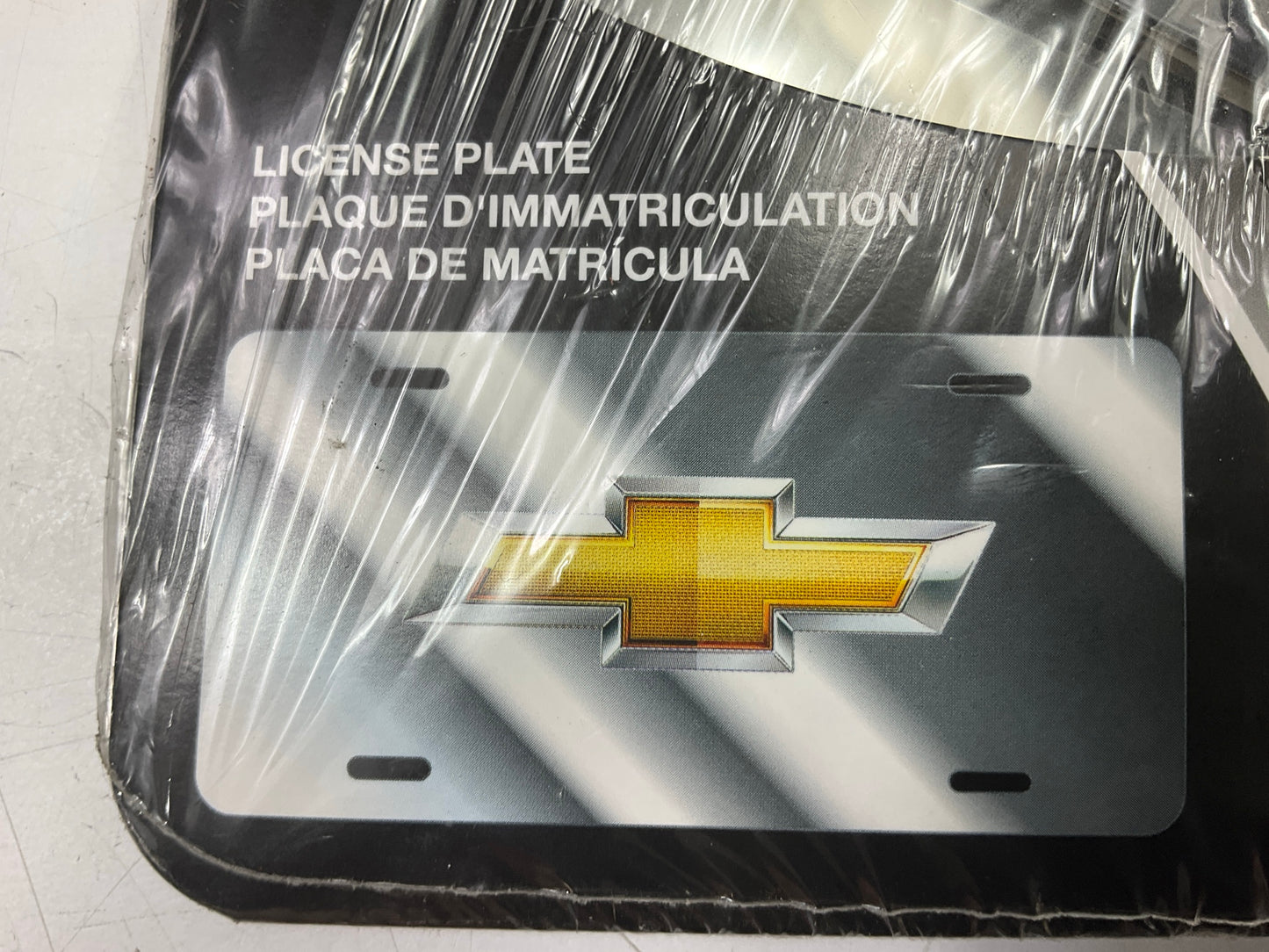 Chroma 55403 Chevy Gold/Chrome 3D Bow Tie Front License Plate Logo W/ Bowtie