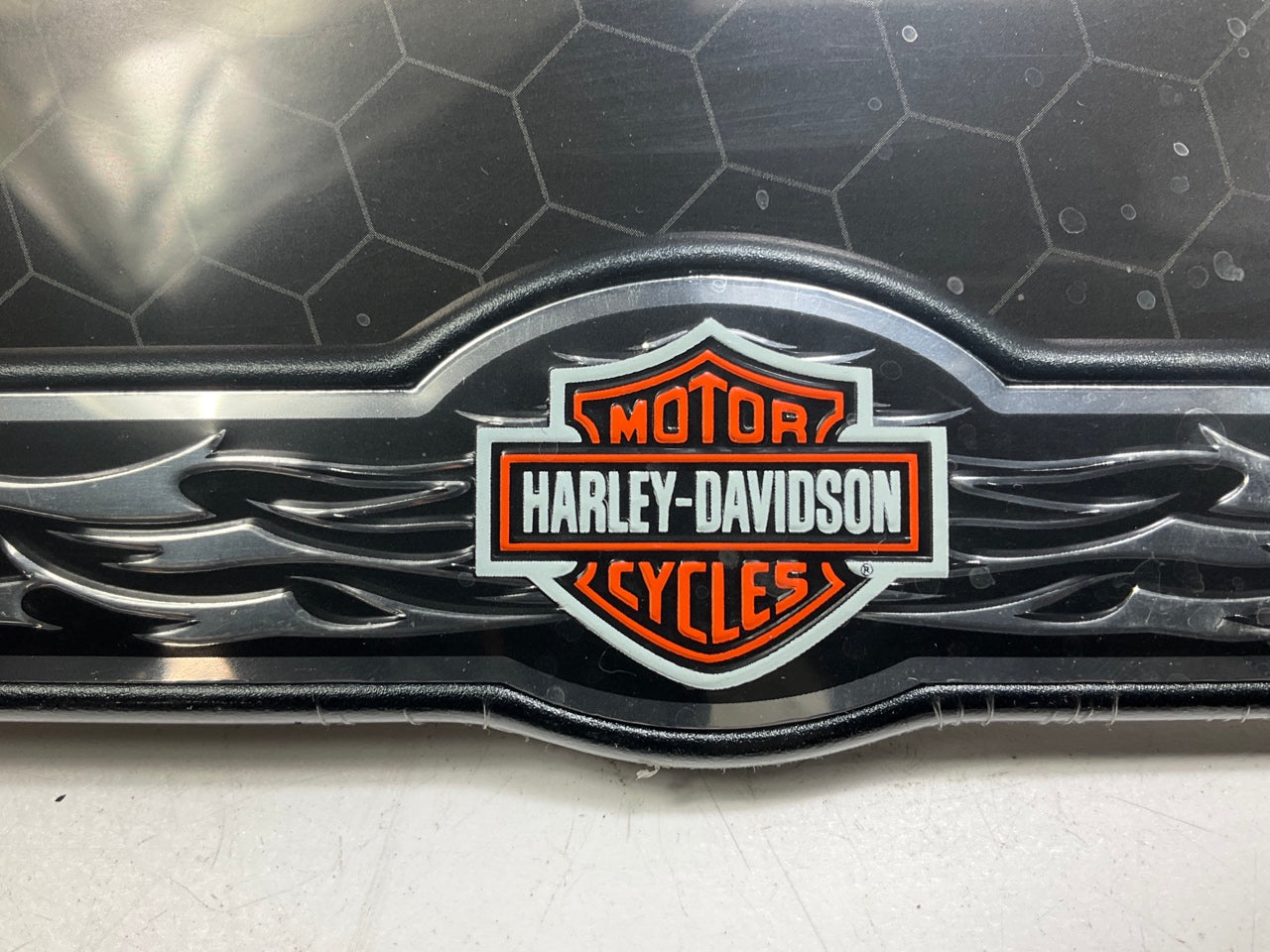 Chroma 6413 Black License Plate Frame For Harley-Davidson