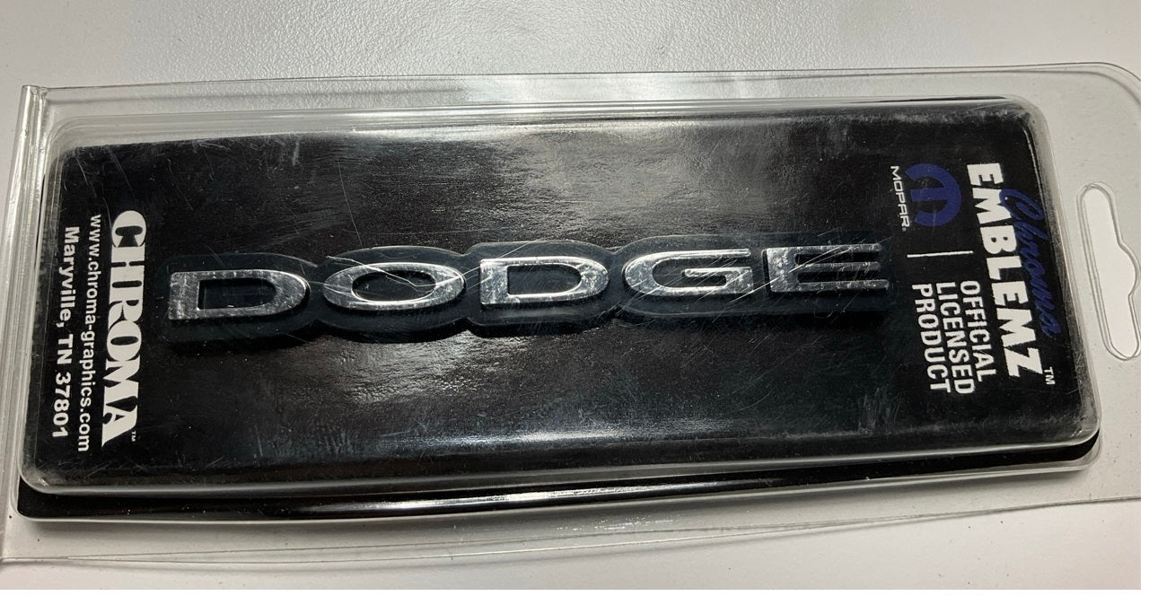 Chroma 9116 Adhesive Plastic Injection Molded Emblem For Dodge