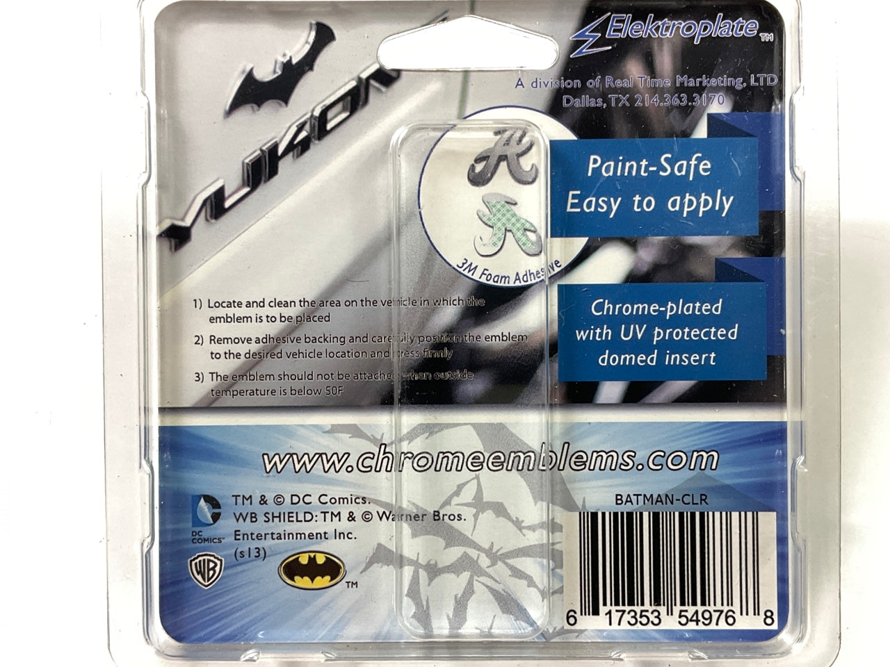Chrome Emblems Elektroplate Auto BATMAN-CLR Emblem