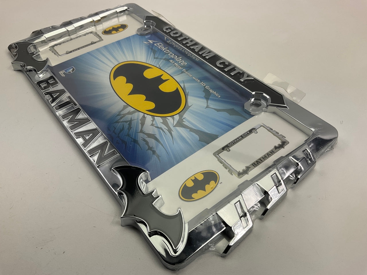 Chrome Emblems BATMAN-LPF License Plate Frame 3-D Graphics