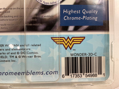 Chrome Emblems Chrome Auto WONDER-3D-C Wonder Woman Emblem