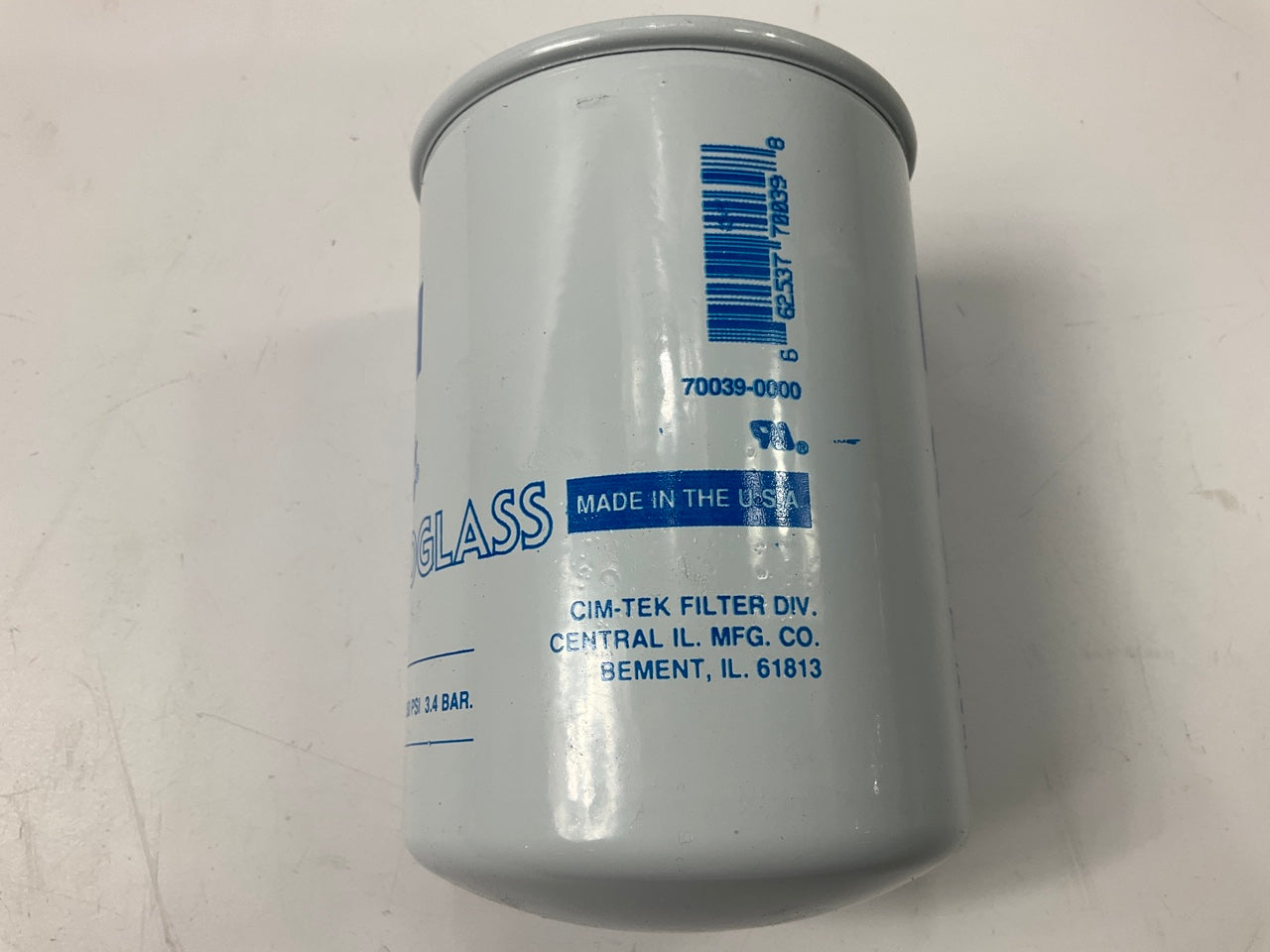 Cim-Tek 70039 400HA-01 Particulate Fuel Filter, Microglass Media