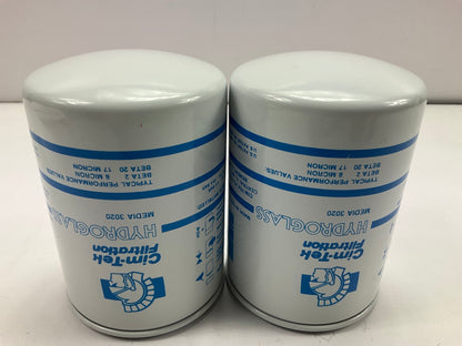 (2) Cim-tek 70142 Hydroglass 10-Micron Hydraulic Spin-on Fuel Filters