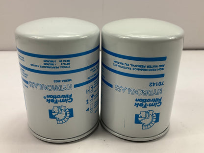 (2) Cim-tek 70144 Gas Fuel Pump Spin-on Fuel Filters, Hydroglass Media