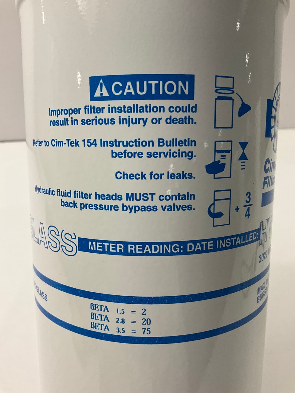 Cim-Tek 70182 40 Series Spin-on Fuel Filter - Hydroglass, Water-Removal
