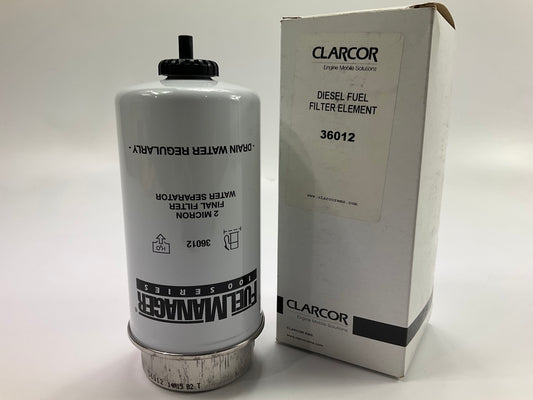 Clarcor (Stanadyne) 36012 Diesel Fuel Water Separator Filter WF8246, WK8104,