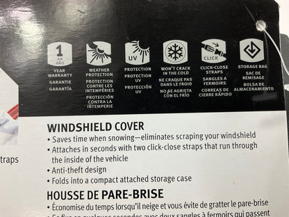 ClassiC Auto Windshield Cover 67''W X 28''H Protects Against Snow & FREEZING ICE