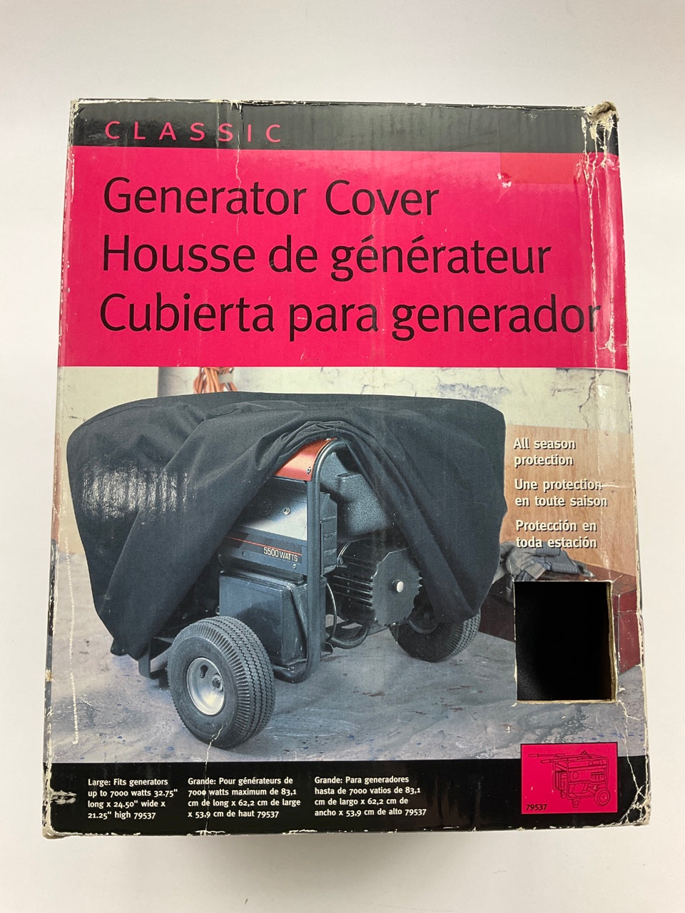 Classic Accessories 79537 Large Generator Cover For Up To 7000 Watt Generators