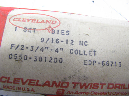 Cleveland EDP-66713   9/16-12 #5 0550 QUICK-SET DIE