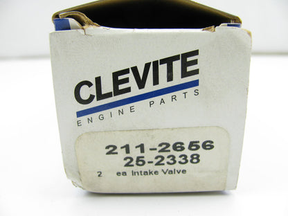 (2) Clevite 211-2656 Engine Intake Valves - 1982-1983 Honda Civic 1.3L 1.5L