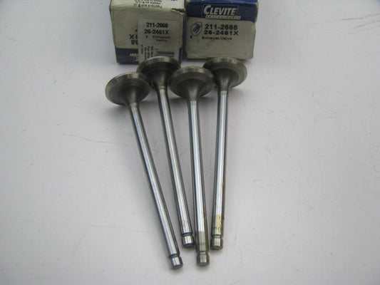 (4) Clevite 77 211-2668 Engine Exhaust Valves For 1984-1987 Honda 1.3L 1.5L