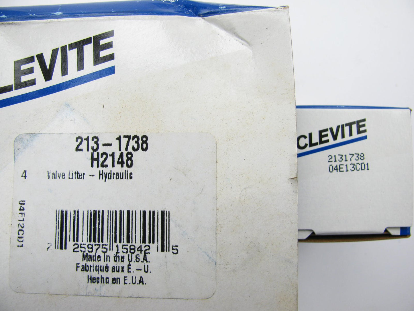 (4) Clevite 213-1738 Engine Valve Lifters