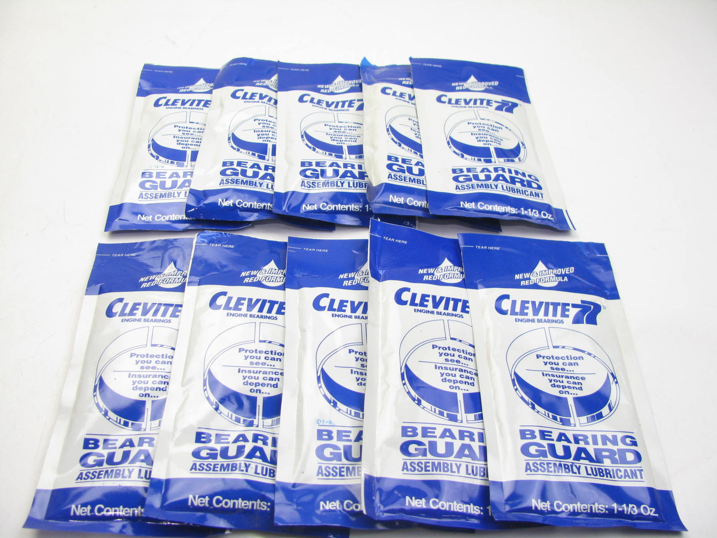 (10) Packs Clevite 77 2800B5 Engine Assembly Lube Break-In Lubricant - 1-1/3oz