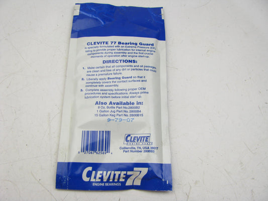 (5) Packs Clevite 77 2800B5 Engine Assembly Lube Break-In Lubricant - 1-1/3oz