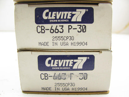 (4) Clevite 77 CB-663P-30 Connecting Rod Bearings - .030'' Undersize