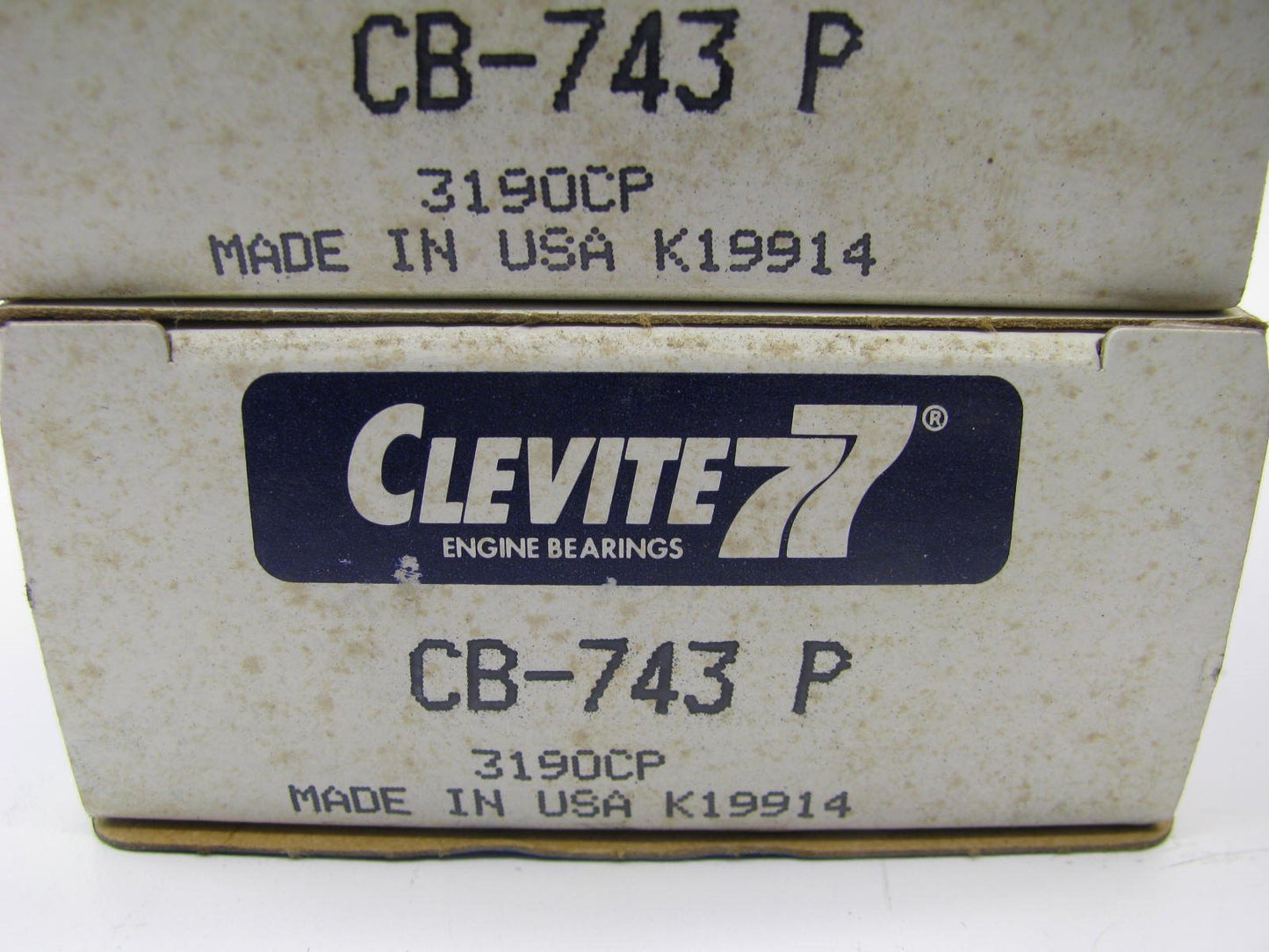 (4) Clevite CB-743P Engine Connecting Rod Bearings STD - Chevrolet BBC 348-454