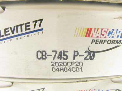 (4) Clevite 77 CB-745P-20 Engine Connecting Rod Bearings .020'' Undersize