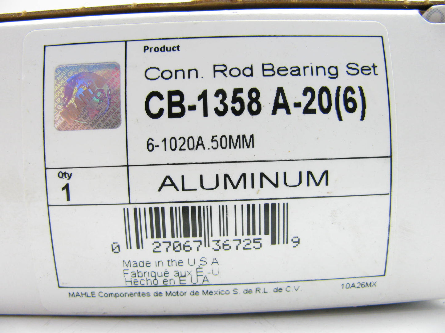 Clevite 77 CB1358A20-6 Connecting Rod Bearings .25mm For 1985-2005 GM 4.3L
