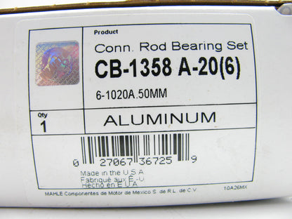 Clevite 77 CB1358A20-6 Connecting Rod Bearings .25mm For 1985-2005 GM 4.3L