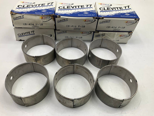 (6) Clevite CB416P-10 Connecting Rod Bearings .010'' 57-69 Chevrolet 230 235 261