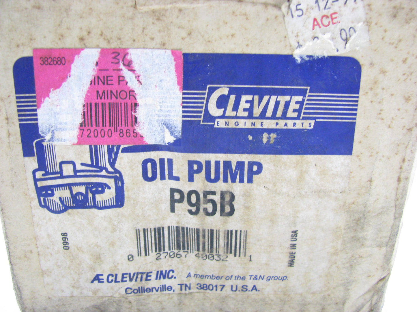 Clevite 77 P95B Engine Oil Pump