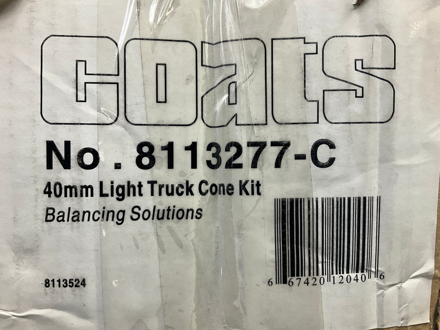 Coats 8113277-C Wheel Balancer Light Truck Front Cone Adapter Kit For 40mm Shaft