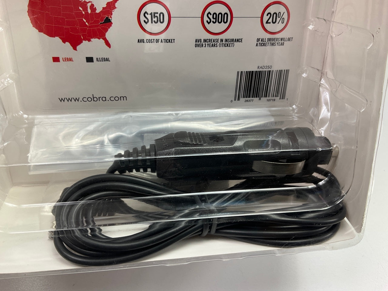 Cobra RAD 250 Radar / Laser Detector,  SEALED