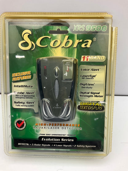 NEW, SEALED Cobra XRS-9500 11 Band Radar Laser Detector Xtreme Range
