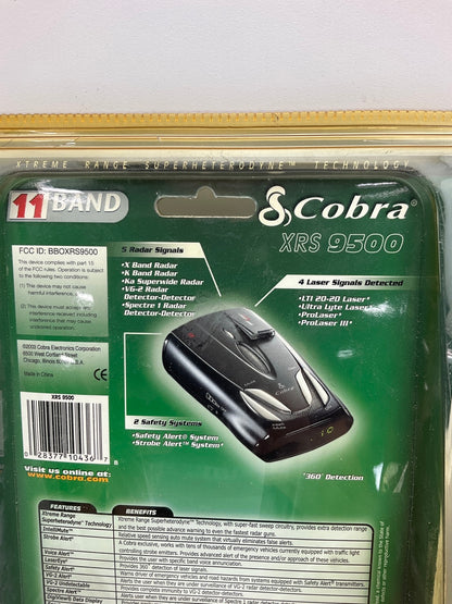 NEW, SEALED Cobra XRS-9500 11 Band Radar Laser Detector Xtreme Range