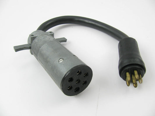 Cole Hersee 11017 6 Pole To 7 Pole Trailer Wire Wiring Plug Connector Adapter